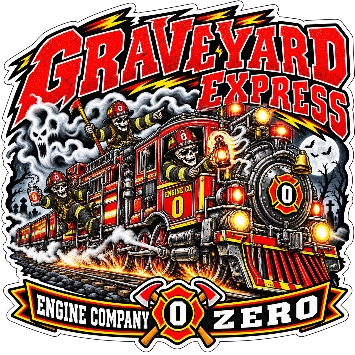 Graveyard Express | Engine Company Zero Sticker