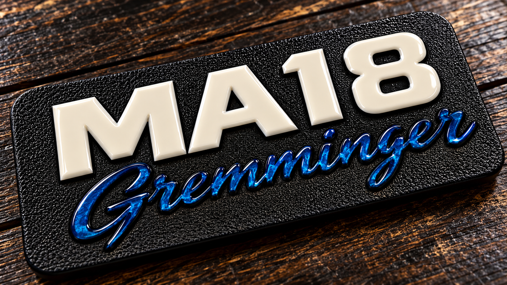 Custom Firefighter Leather Helmet Tag | Personalized Name & Number