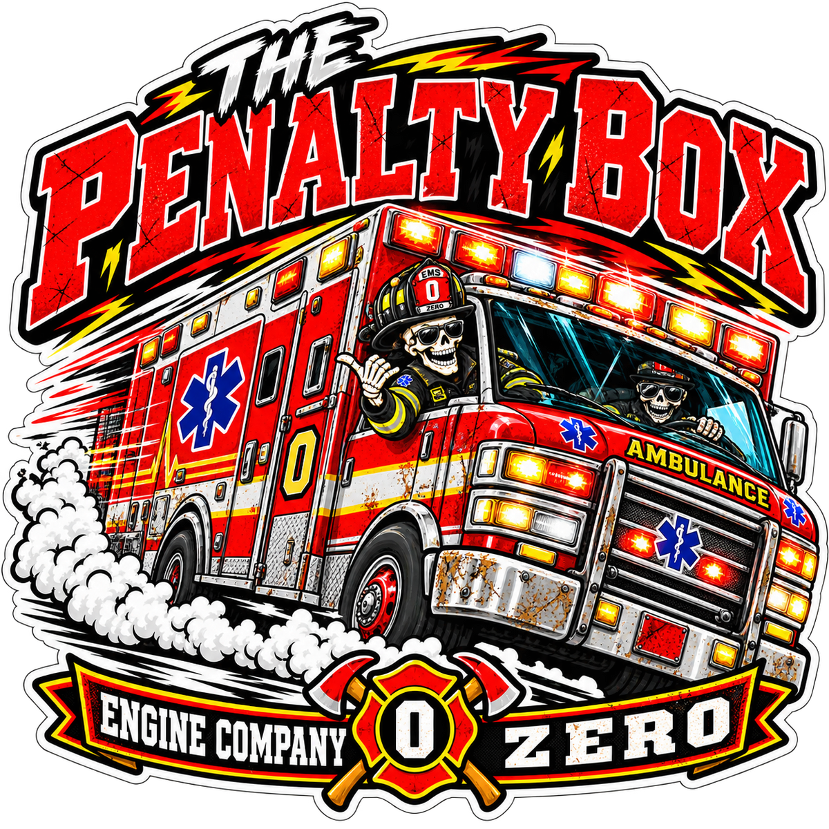 The Penalty Box | Engine Company Zero Sticker