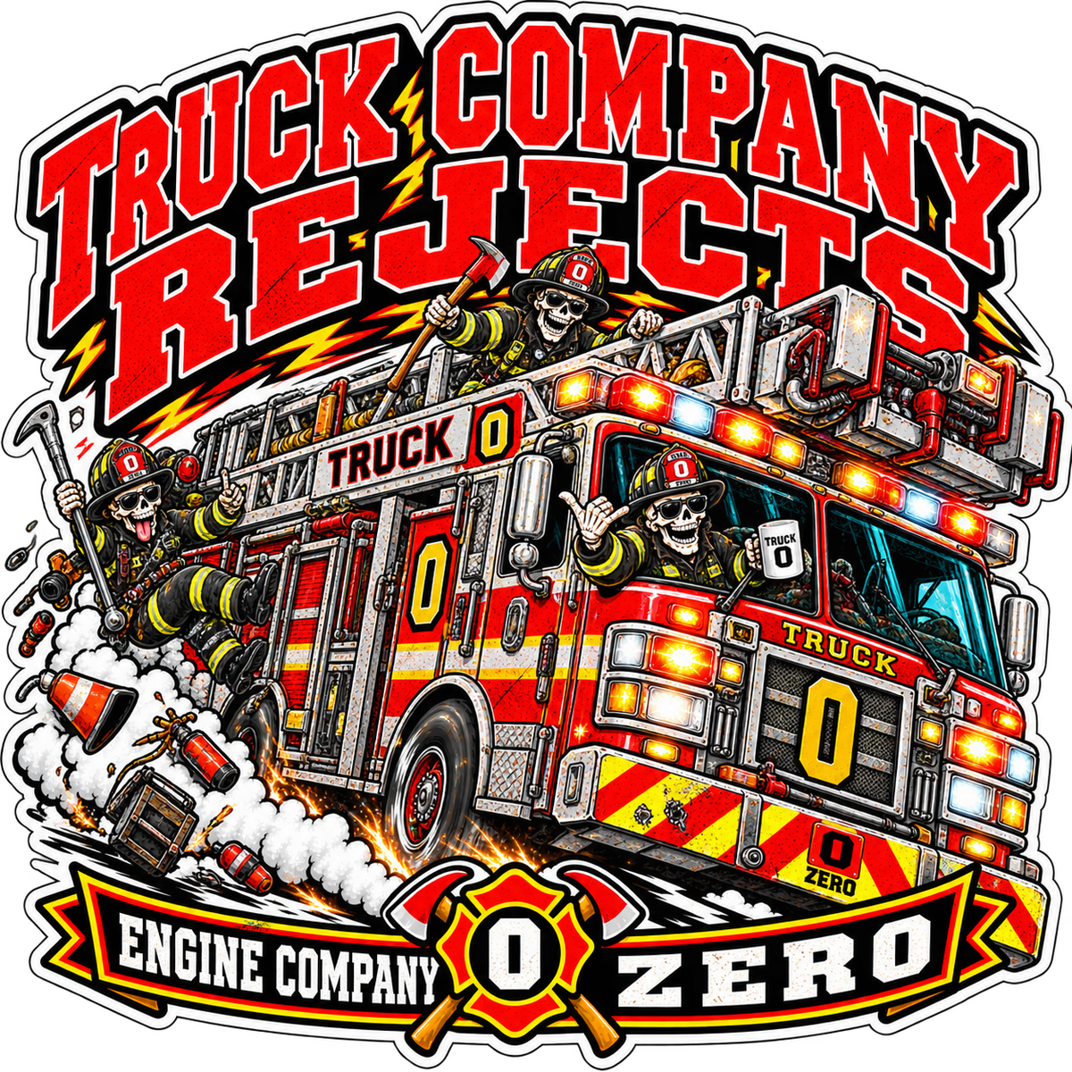 Truck Company Rejects | Engine Company Zero Sticker
